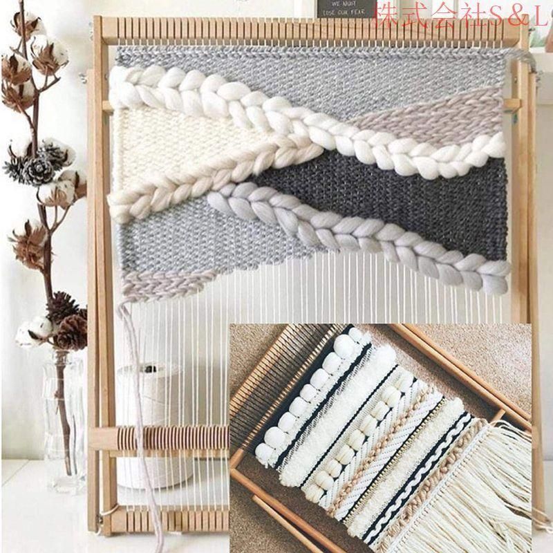 手織り機 卓上手織機 編み機 はたおりき 卓上織り機 扱いやすい 操作簡単 手芸道具 木製 S＆L操作簡単 おもちゃ DIY工芸品作り手芸 通常納品は4～10日です オーダーメイド品は別途