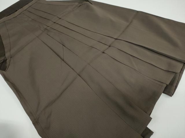 平和屋着物●男性 馬乗り袴 縞 正絹 DAAW5406ud