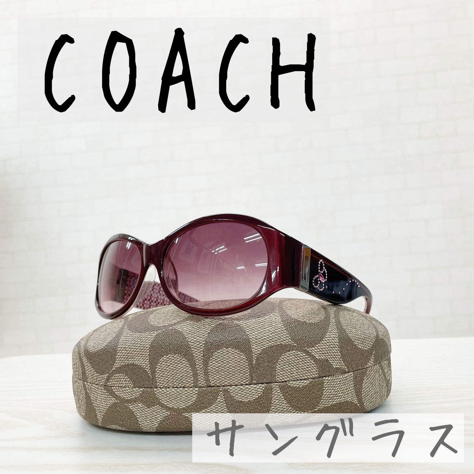 匿名配送】꧁꧂ [美品][送料無料]COACH サングラス バタフライ