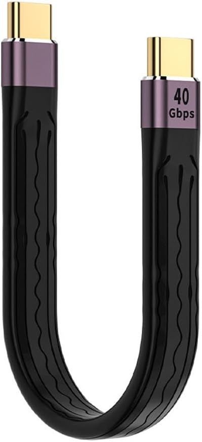 Type-C USB-C オス - オス usb c ケーブル 短い usb-c ケーブル usb4 ケーブル 短いusbケーブル 40Gbps高速データ転送 8K@60Hz映像出力 PD対応 100W/5A急速充電 Type-C機種対応