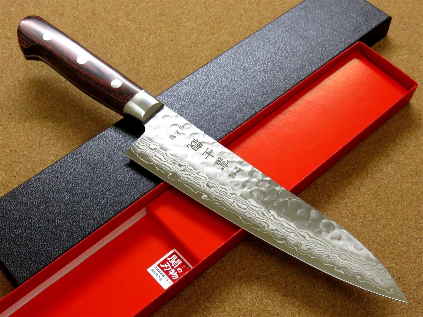 キッチン・食器 関の刃物 牛刀 18cm (180mm) 富士觀 ダマスカス 17層