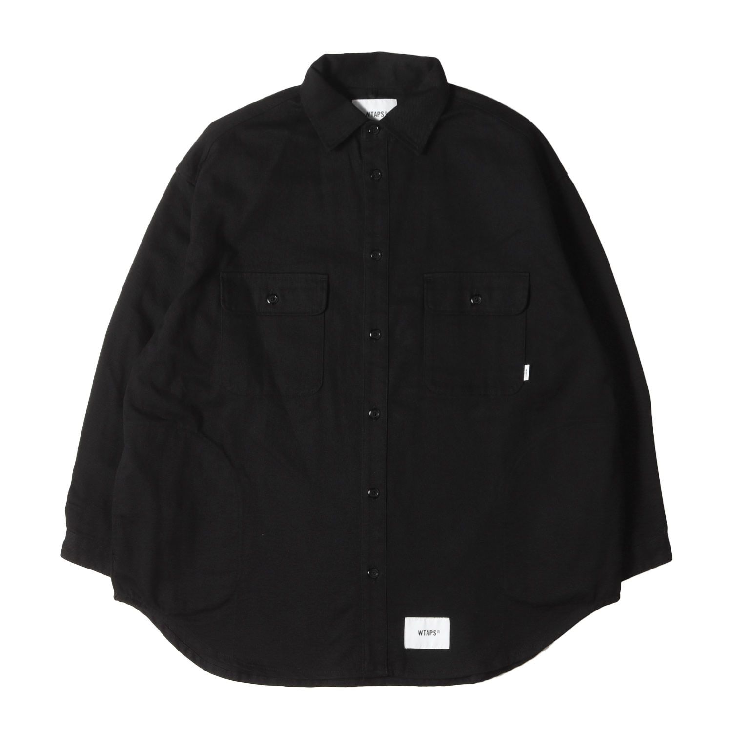 Wtaps Wcpo 02 LS Cotton. Twill☆黒☆03☆シャツL 美品 WTAPS ダブル 