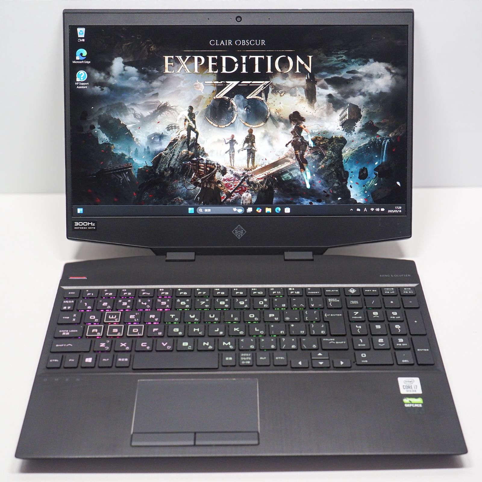 OMEN by HP 15、32 GBメモリ、RTX 2070 SUPER、IPSディスプレイ 300Hz
