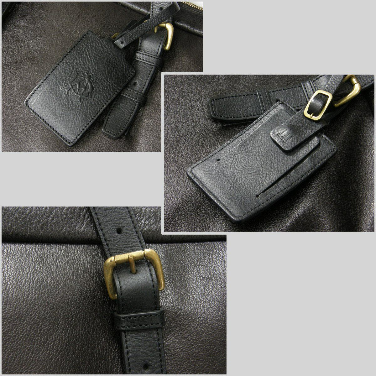 新品】 dunhill ／ ダンヒル 大型 バッグ 水牛革 レザー 肩掛け PC 