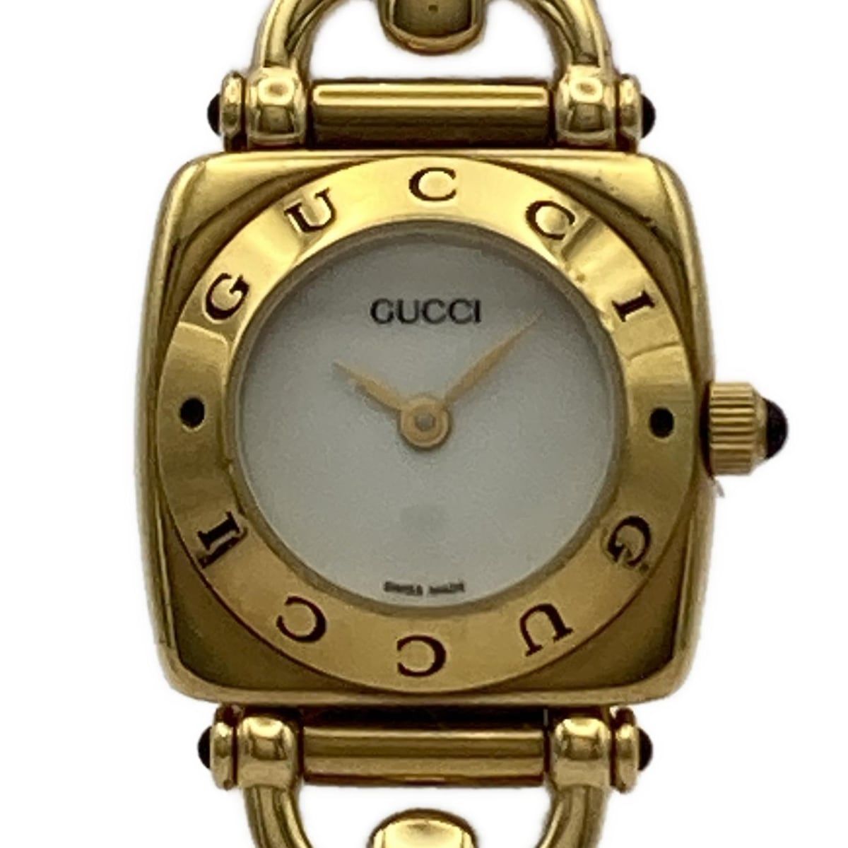 GUCCI(グッチ) 腕時計 - 6300L レディース 白 - メルカリ