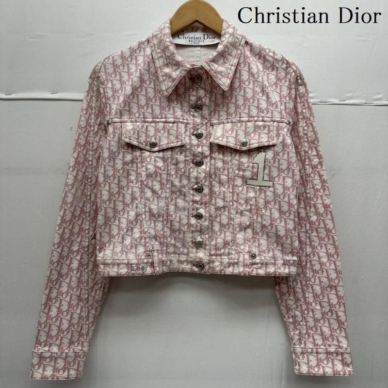 Christian Dior クリスチャンディオール ジャケット 上着 ジャンパー ブルゾン 総柄 モノグラム トロッター デニム ジャケット 4P12025501