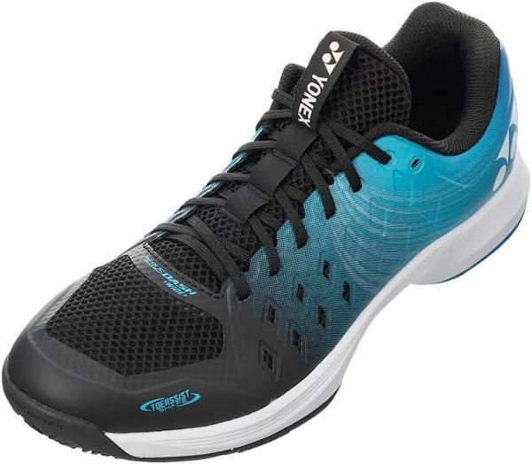 【新品・5営業日で発送】YONEX ヨネックス パワークッションエアラスダッシュ4WGC (SHTAD4WG) 色 : BK／アイスブルー サイズ : 25.0 