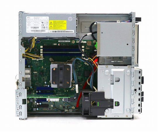 富士通 PRIMERGY TX1320 M4 Xeon E-2124 3.3GHz 8GB 600GBx2台(SAS2.5インチ/12Gbps/RAID1構成) DVD-ROM PRAID CP400i 中古