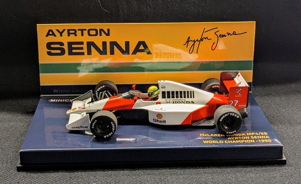 PMA 1|43MINICHAMPS McLAREN HONDA MP4|5 AYRTON SENNA WORLD CHAMPION 1990