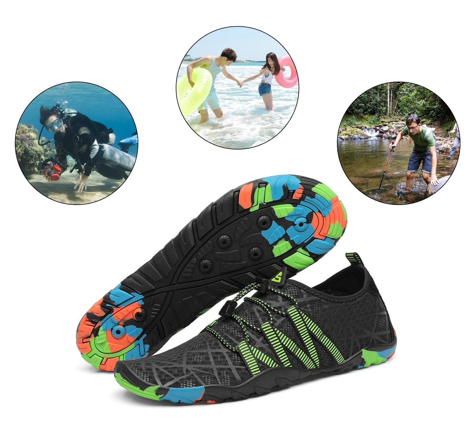 水陸両用 通気性 軽量 ビーチサンダル 男女兼用 アクアシューズ シュノーケリング ウォーターシューズ シューズ マリンシューズ [Putu]
