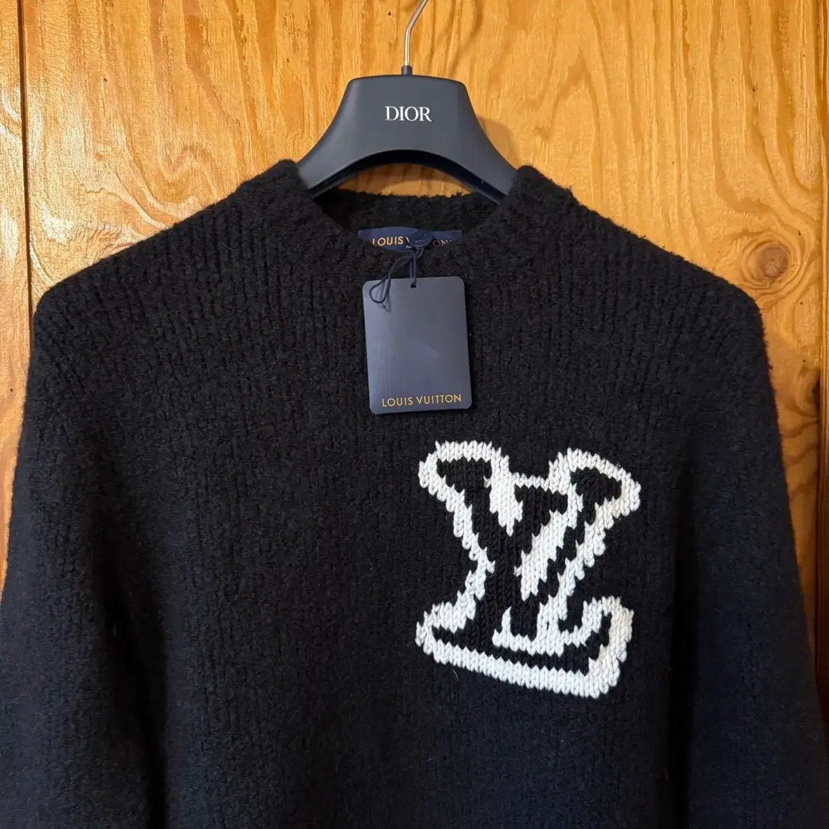 Louis Vuitton ブラック ニット セーター LOUIS VUITTON（ルイヴィトン）ニット・セーター 黒 サイズ:M