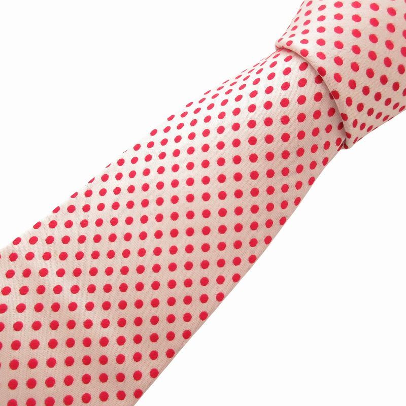ポールスミス PAUL SMITH ネクタイ ドット柄 バイカラー シルク