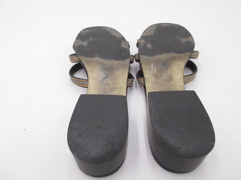 burberrys バーバリー ブルーレーベル ミュール サンダル size36