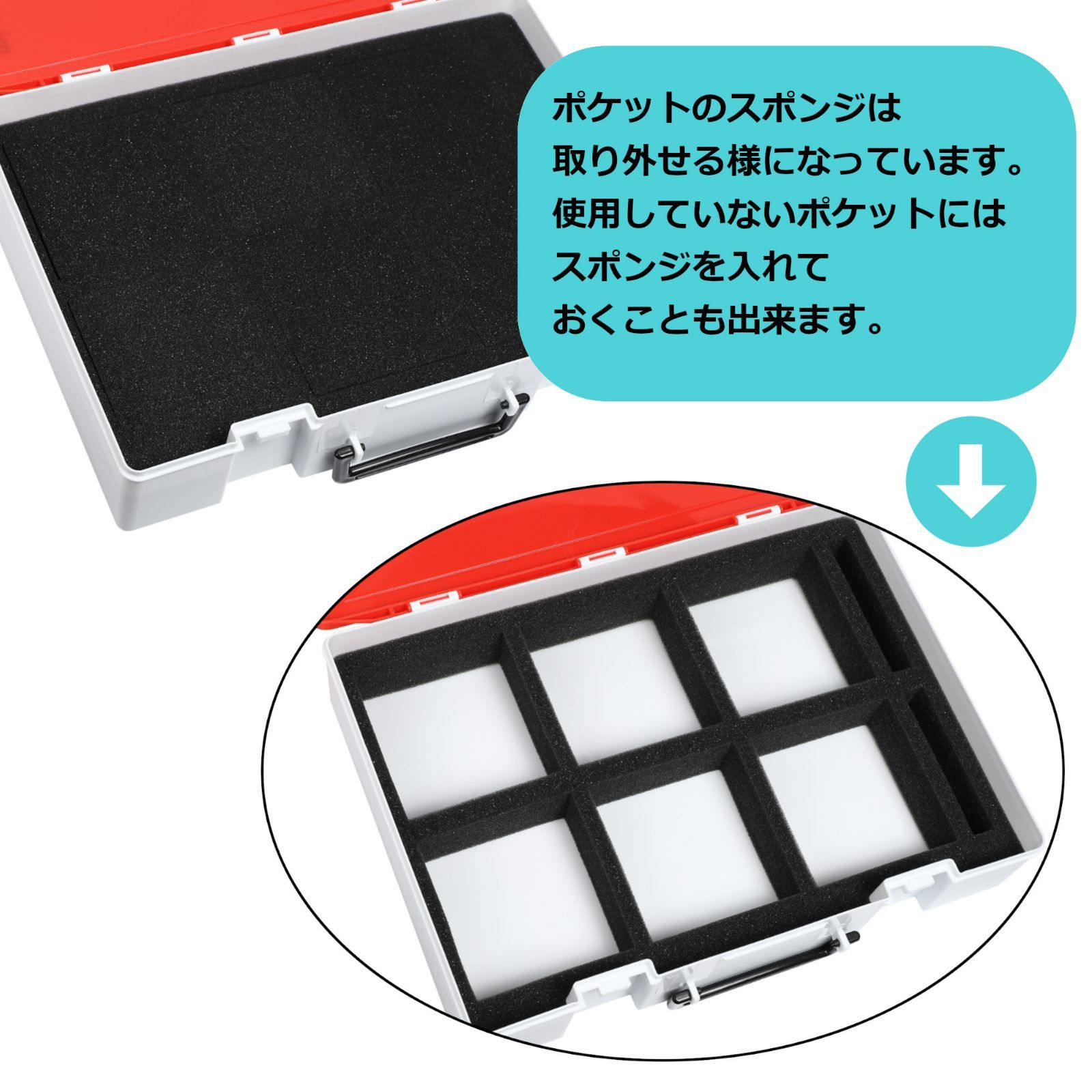 mini2x 大容量 トレーディングカード ケース ボックス BOX 2000枚以上