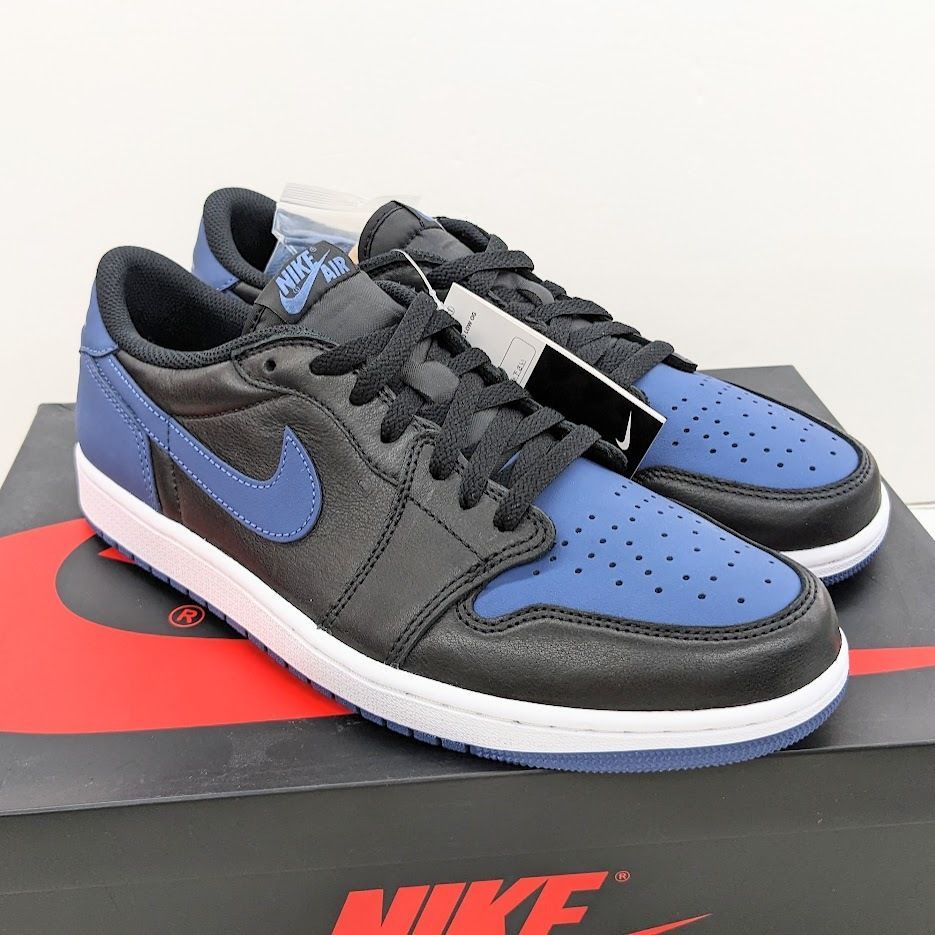 未使用品 NIKE AIR JORDAN 1 LOW OG CZ0790-041 BLACK/MYSTIC NAVY