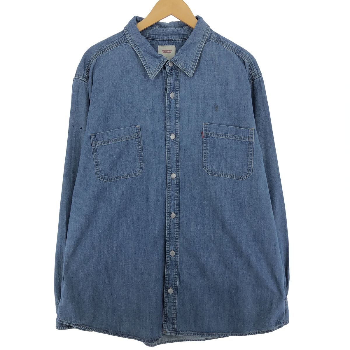 古着 リーバイス Levi's 長袖 デニムシャツ メンズXXL/eaa330934