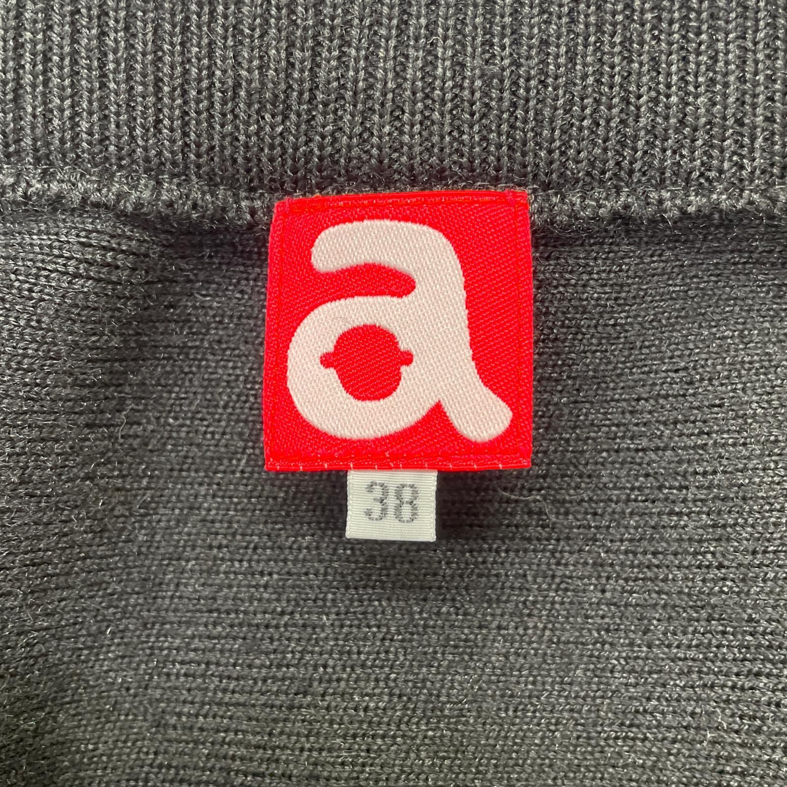 レディース アルチビオ archivio スカート 38 M 黒×ベージュ ブラック ニット プリーツ ウエストゴム WHITEMONARCHHOTEL_COM