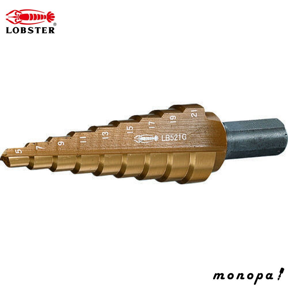 ロブテックス エビ ステージドリル コーティング 5段 軸径10mm LB412AG