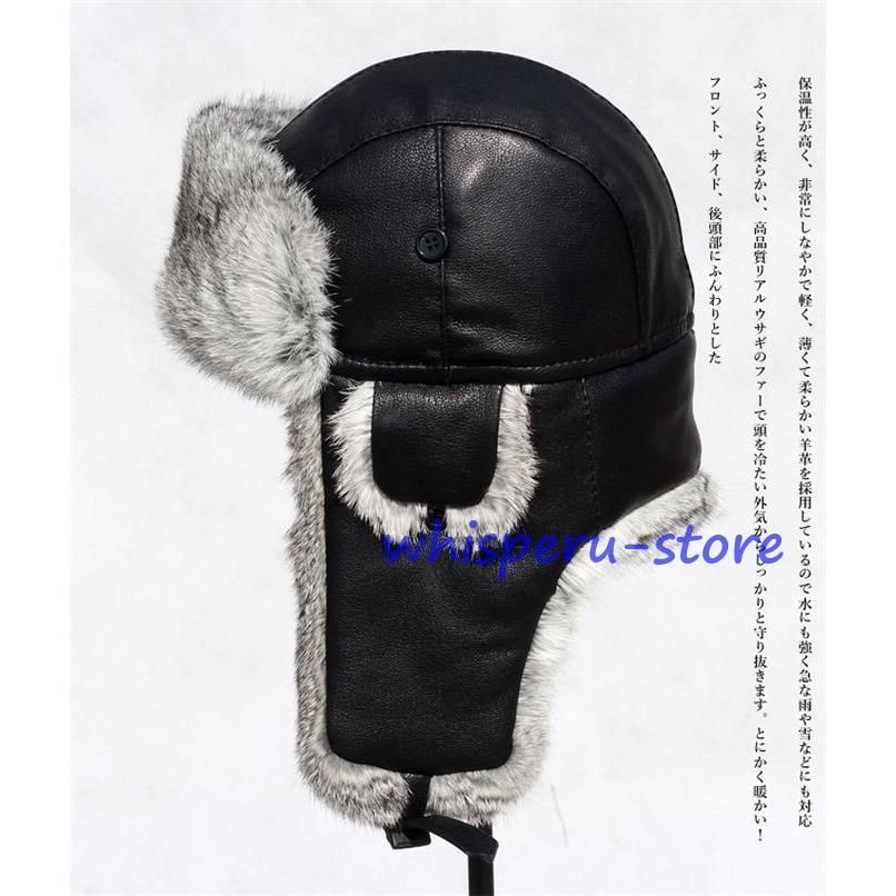 STETSON (ステットソン)レザー フライトキャップ 牛革 リアルレザー