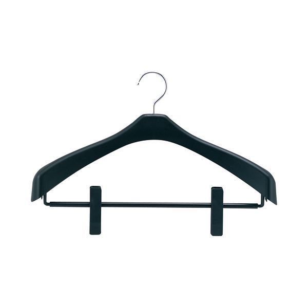 シンコハンガーリバース ジャケットハンガー クリップ 42cm ブラック RJH-C42 1セット 60本