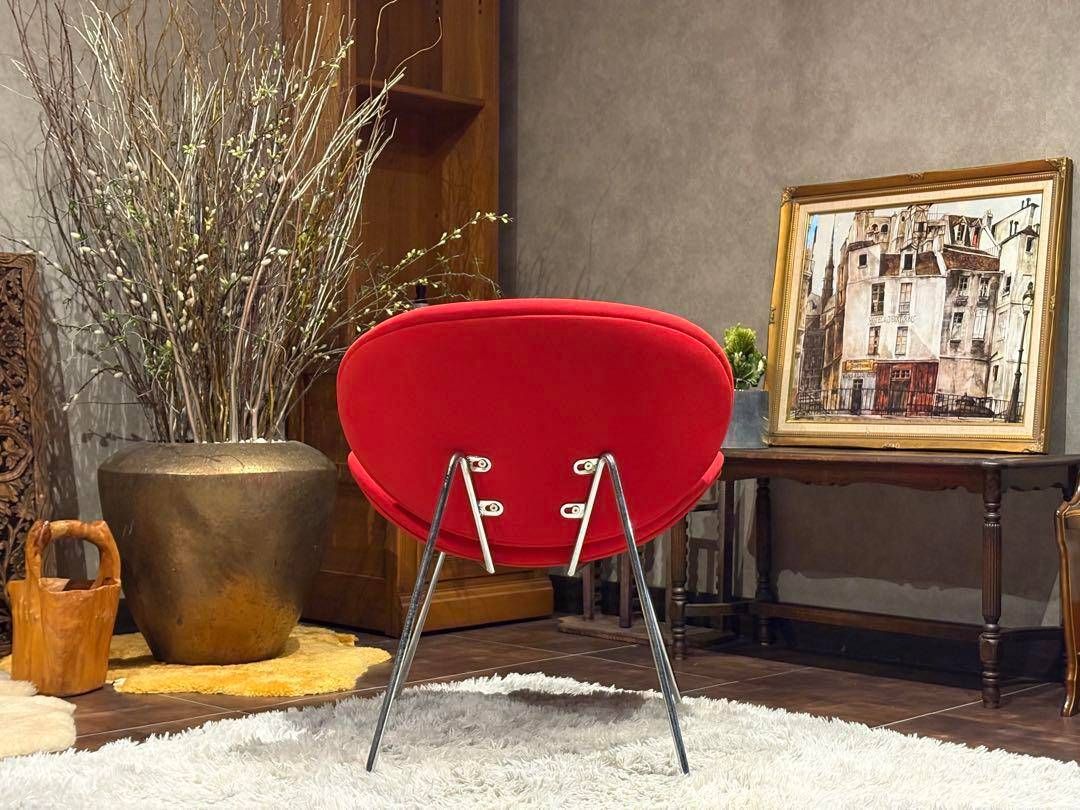 ピエールポーラン オレンジスライスチェア レッド ミッドセンチュリー YZ WWW_KANDAIZUMI_COM