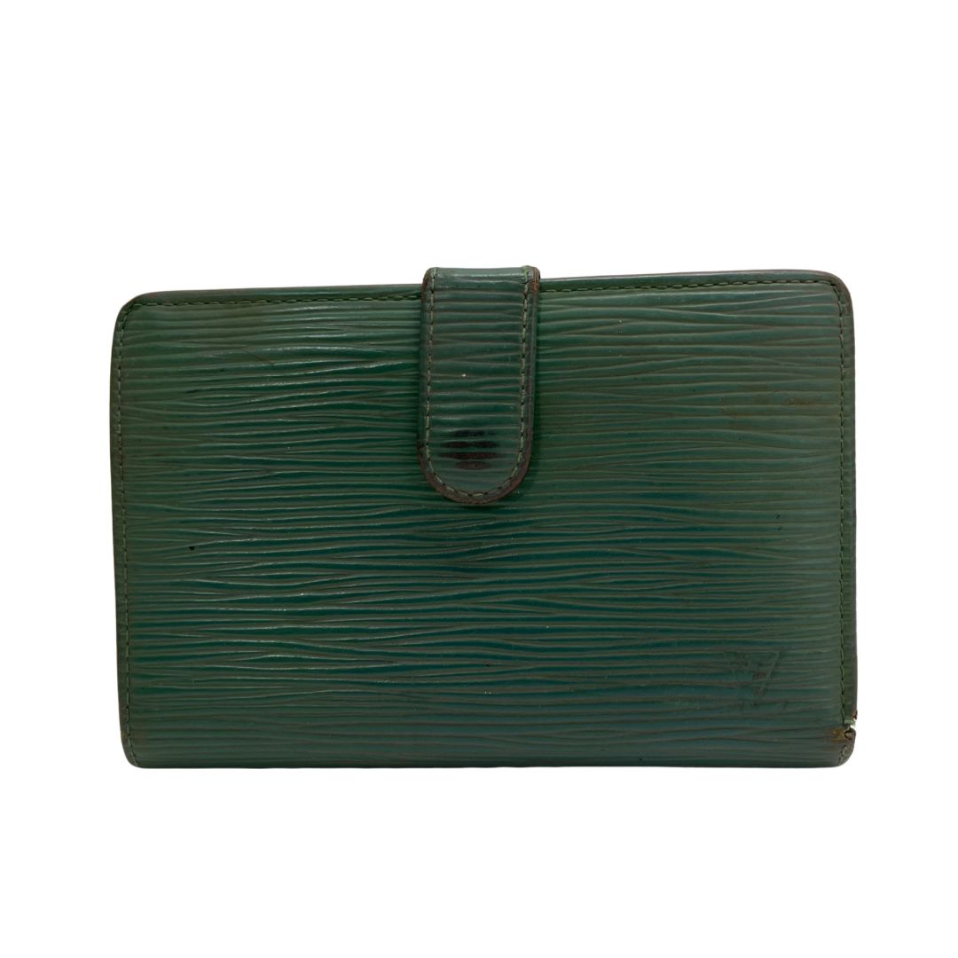 ルイヴィトン エピ ヴィエノワ 二つ折り 折り財布 がま口 グリーン みどり 緑 ルイヴィトン エピ ヴィエノワ 二つ折り 折り財布 がま口 グリーン
