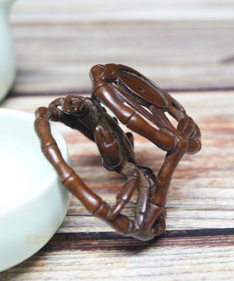 最新モデル 蟹籠 細工 銅 蓋置 装飾品 茶道具 香道具 香塔 倒流香 茶寵 蓋託 工芸品