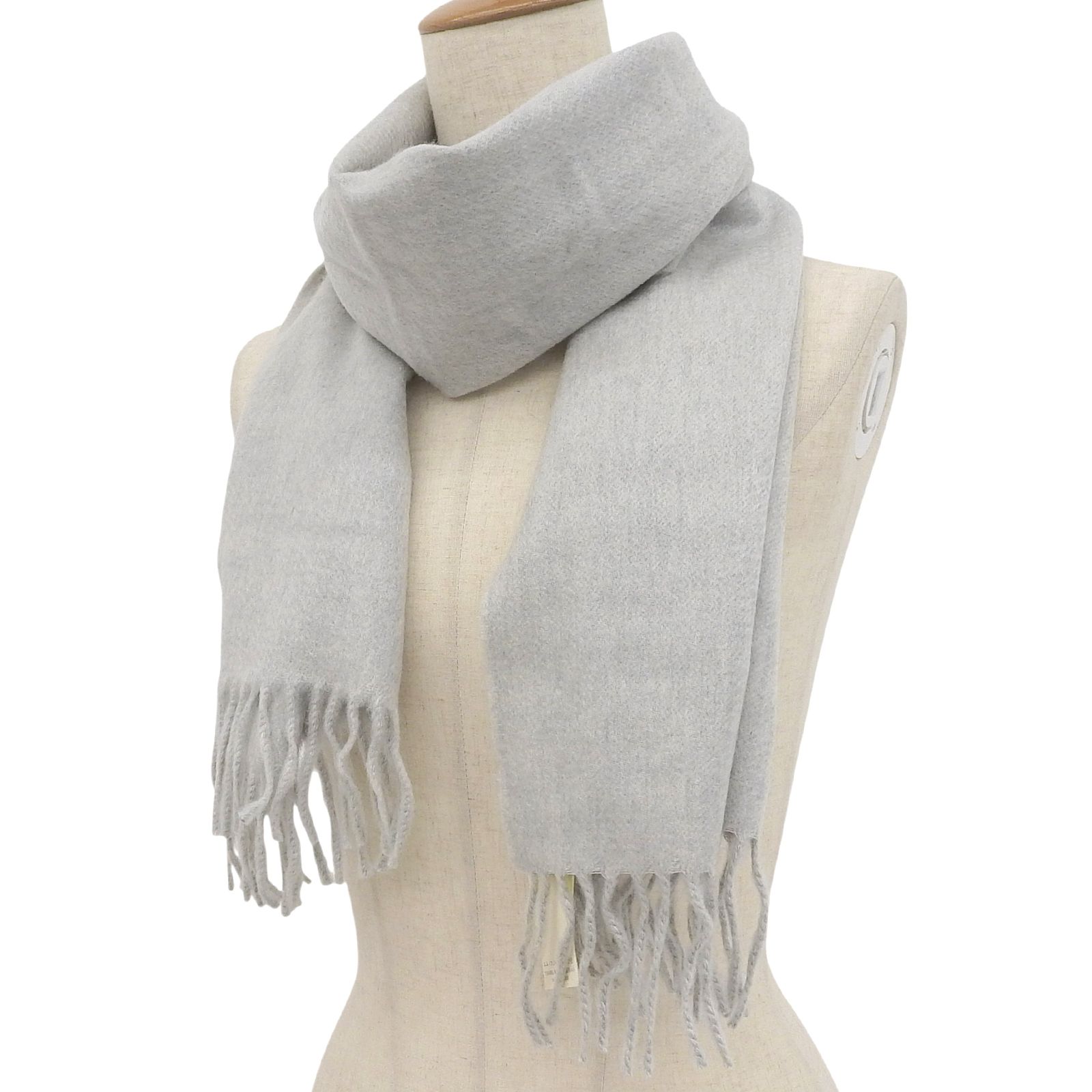 HERMES カシミヤ 100％ ストール マフラー グレー レディース メンズ HERMES カシミヤ100％ マフラー ストール レディース メンズ