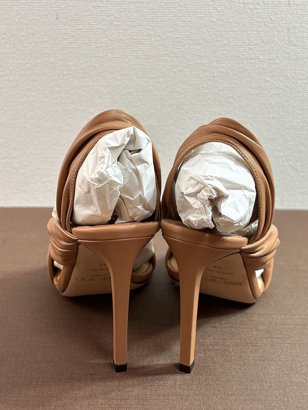 極美品】ジミーチュウ レザー ヒール サンダル 靴 シューズ ミュール