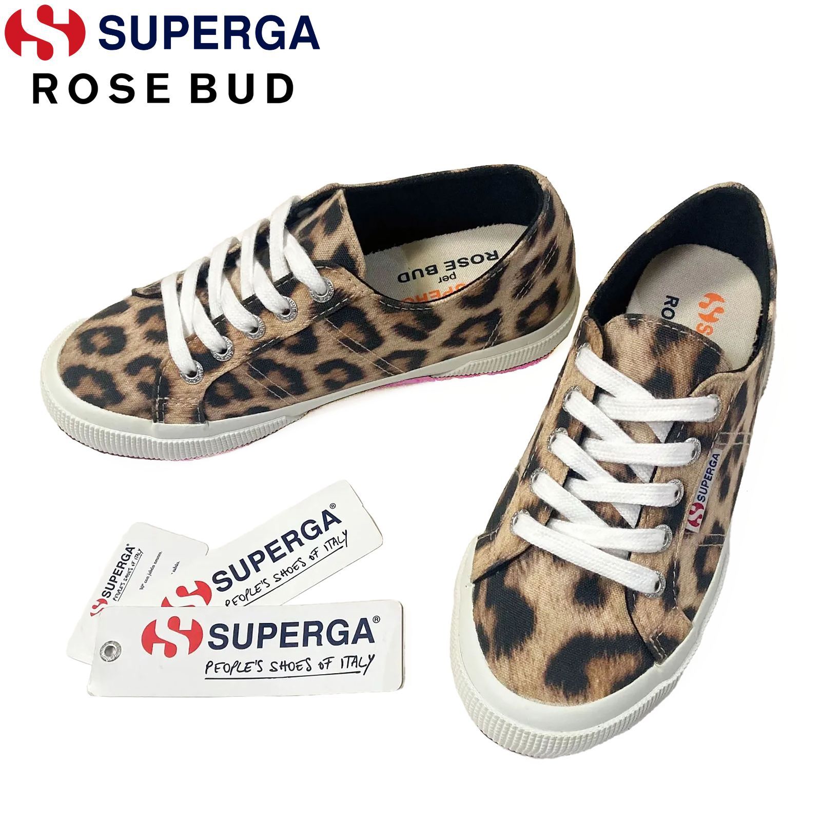 生産完了商品 スペルガ×ローズバッド レオパードスニーカー SUPERGA