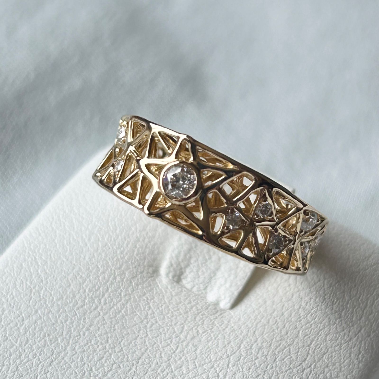 フェスタリア Wish upon a star K18 ダイヤ リング 11号 - メルカリ