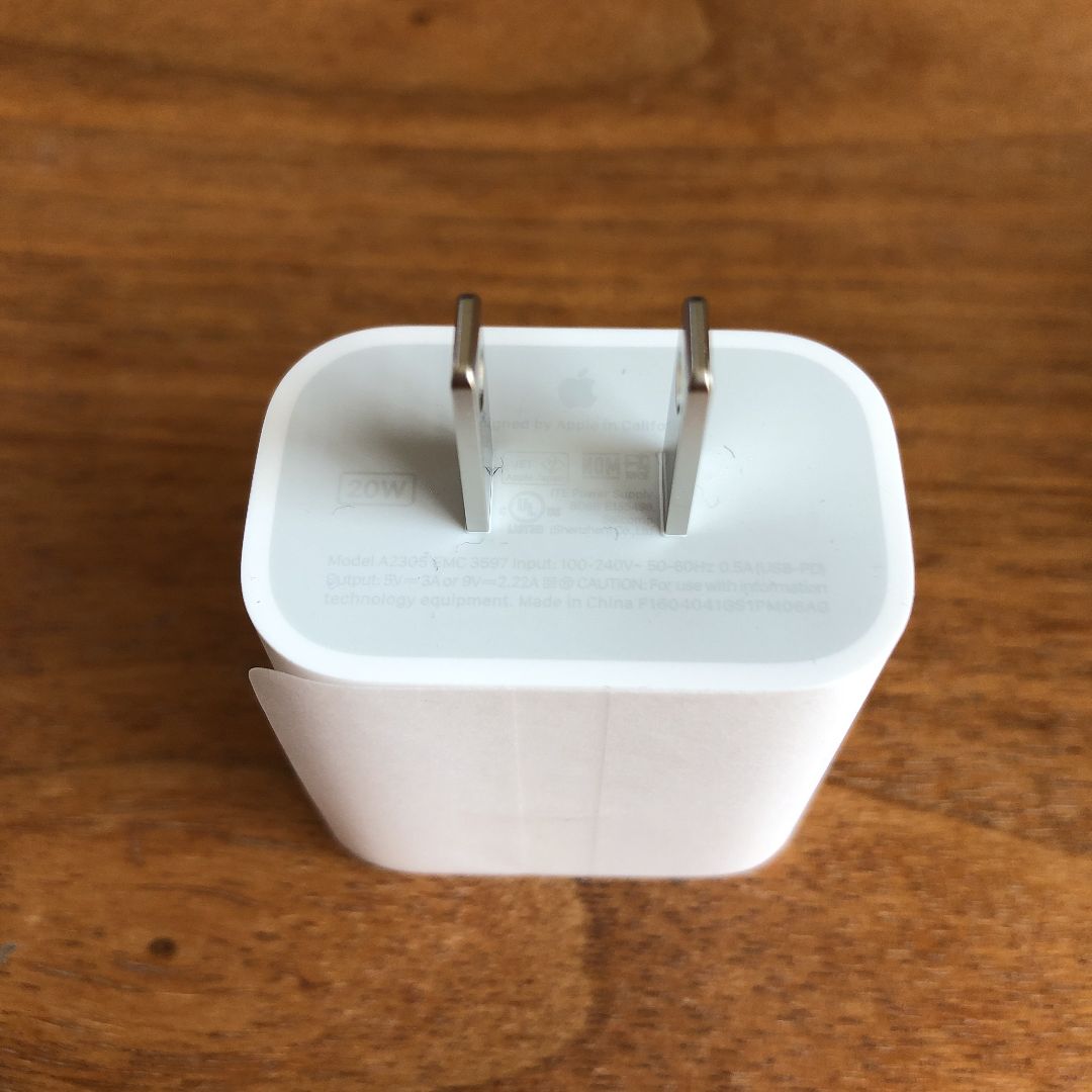 ☆美品☆Apple 正規品 USB-PD 20W パワーアダプタ C type - メルカリ