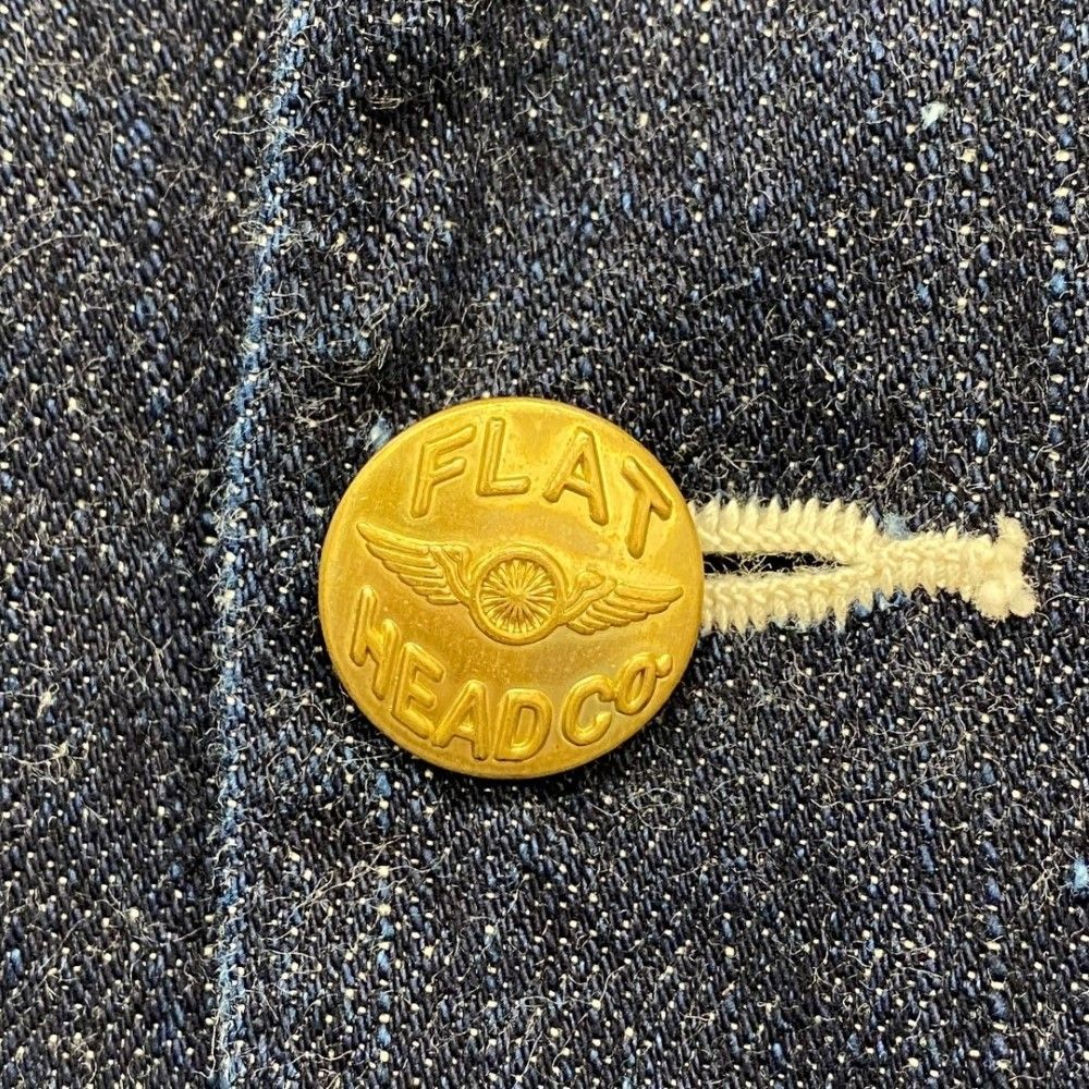 THE FLAT HEAD デニムジャケット カバーオール Sサイズ インディゴ CV-55W