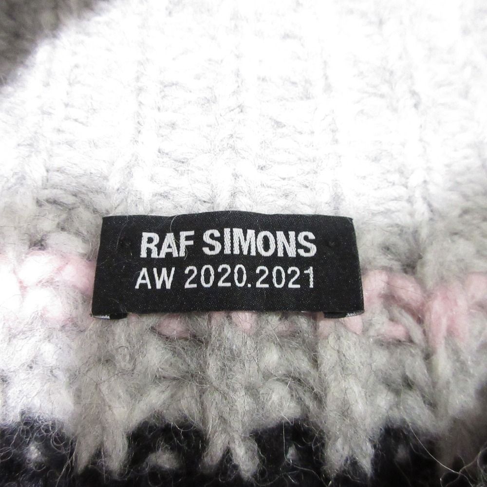 美品 20-21AW RAF SIMONS ラフシモンズ ジップ デザイン ローゲージ  