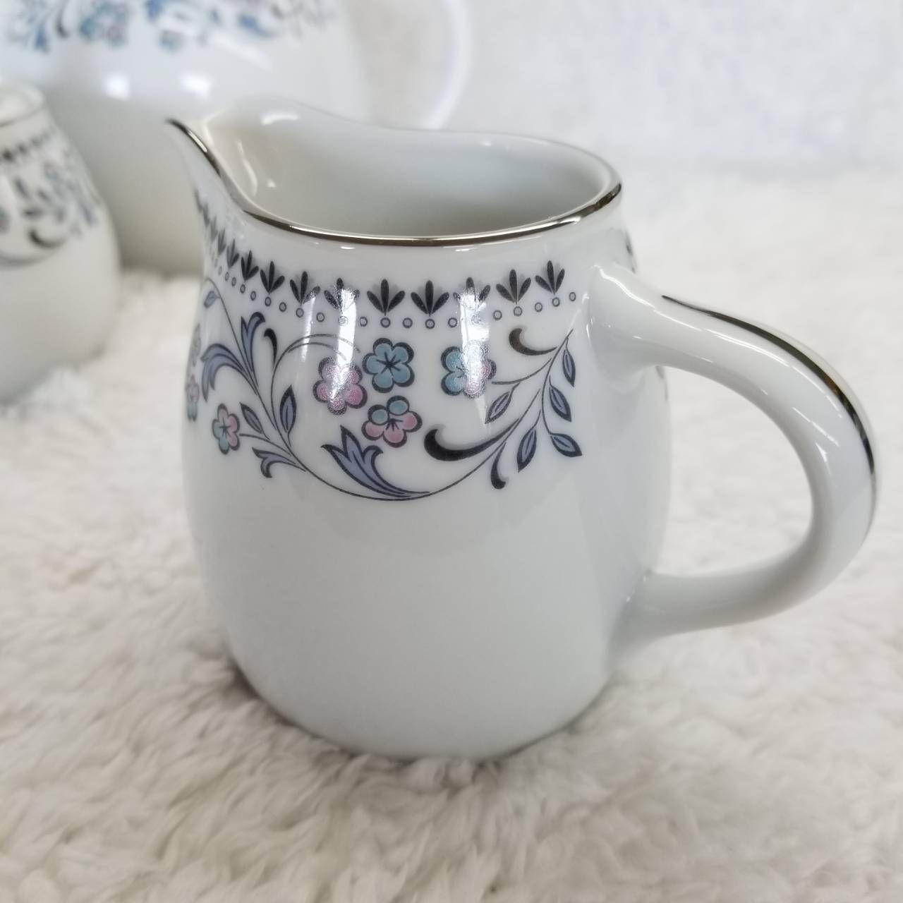 ノリタケ Noritake Blue Waltz ブルーワルツ 廃盤品 ティーポット シュガーポット ミルクピッチャー 食器 3点セット AB1 Y  - メルカリ