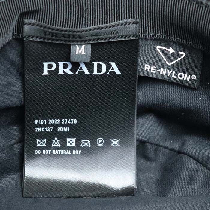 PRADA プラダ Re-Nylon バケットハット ハット ブラック 2HC137 2DMI F0002 M ユニセックス 中古 美品