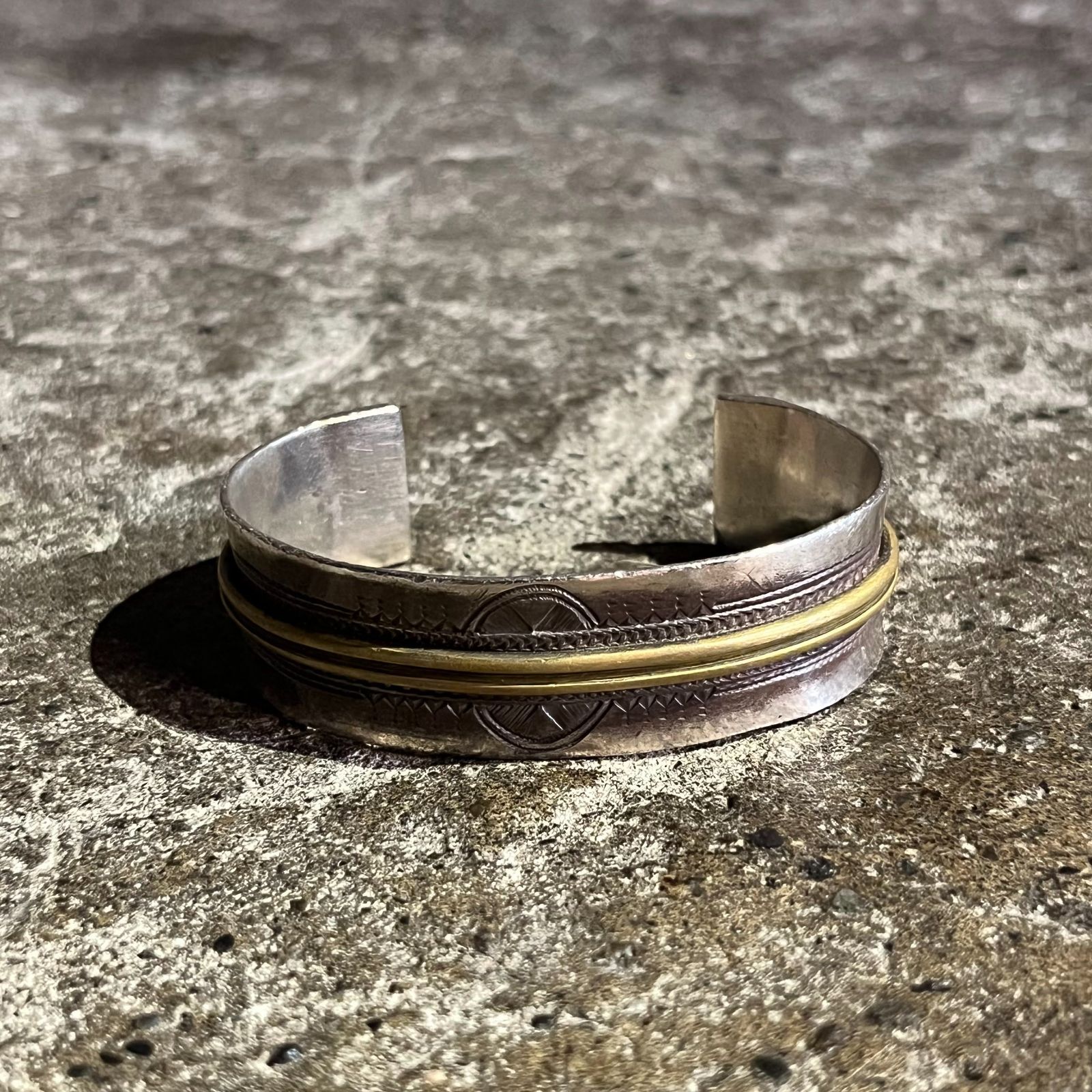 Indian Jewelry Touareg Silver コンビバングル インディアン