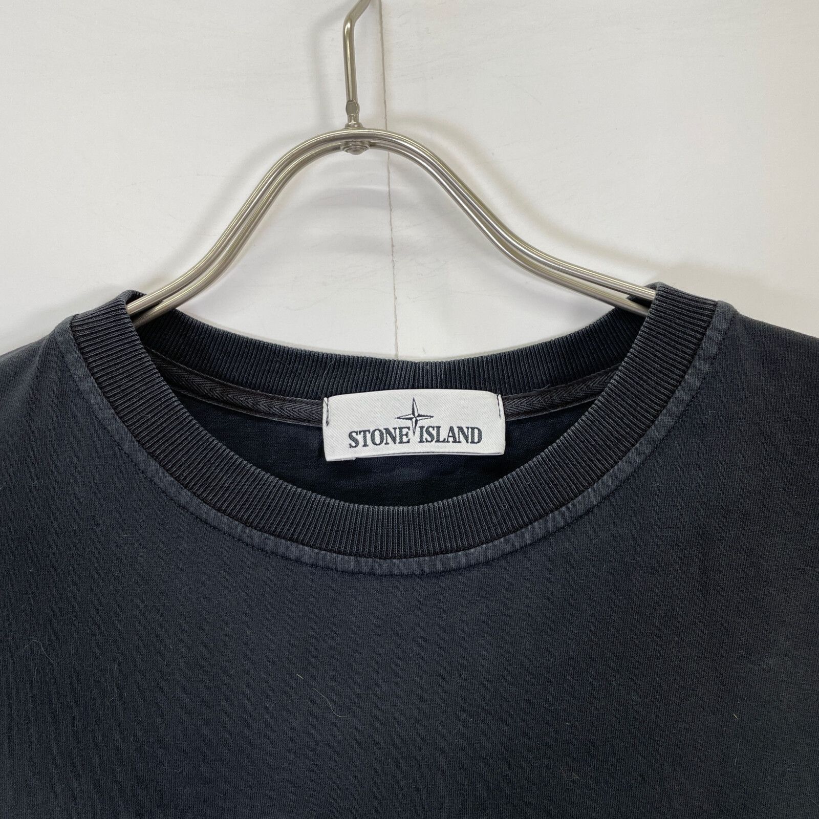 未使用　ブラック OLD DYE TREATMENT ストーンアイランド STONE ISLAND ストーンアイランド ブラック OLD DYE TREATMENT T