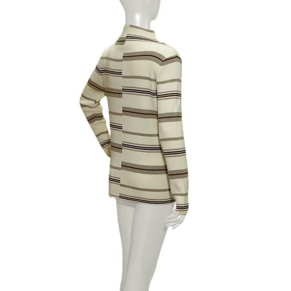 秋冬 アシンメトリーボーダーセーター