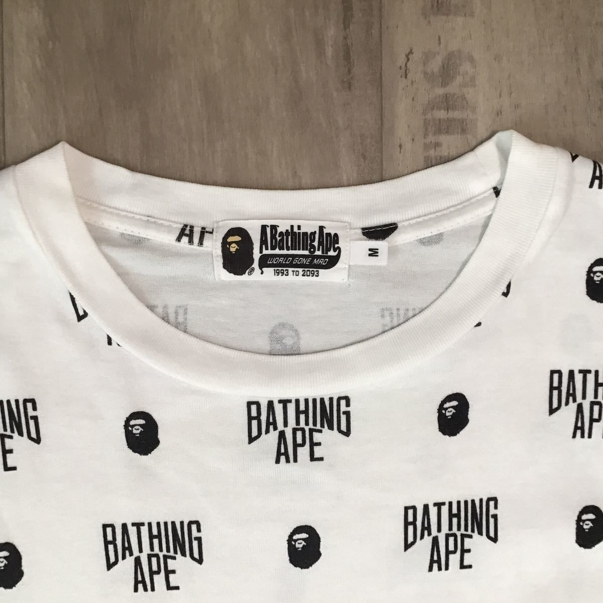 BAPE monogram LOGO Tシャツ Mサイズ a bathing ape モノグラム エイプ 