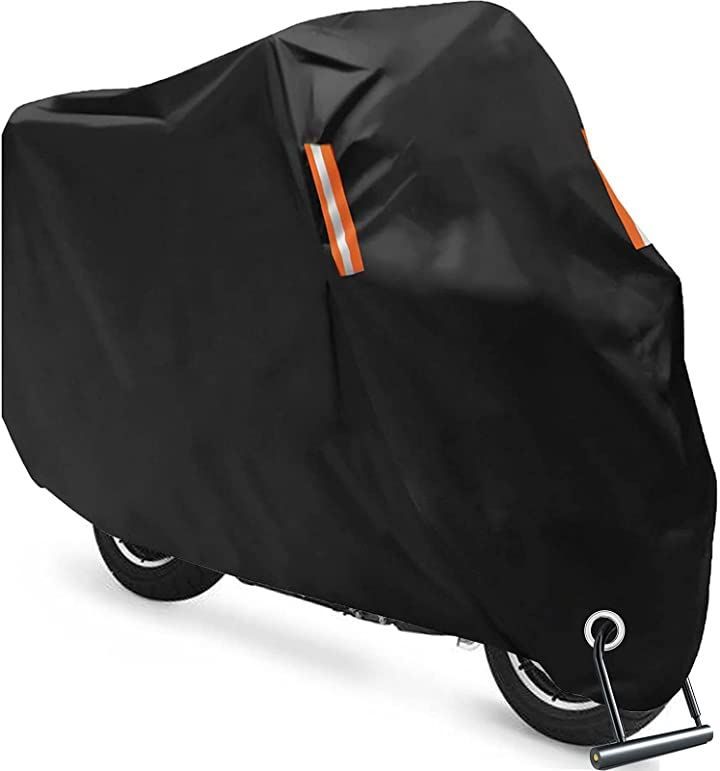 Softclub バイクカバー 厚手 420Dオックスフォード素材 バイク用 6L-265x105x125cm -ブラック( ブラック，  265x105x125cm)