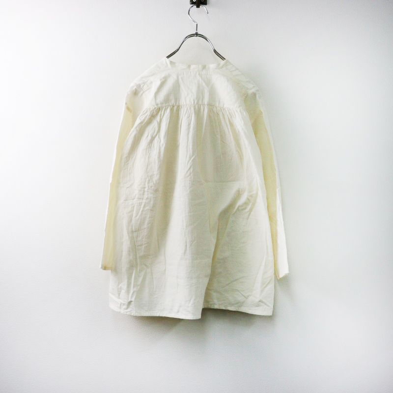 美品 えみおわす emiowasu カシュクールシャツ/オフホワイト