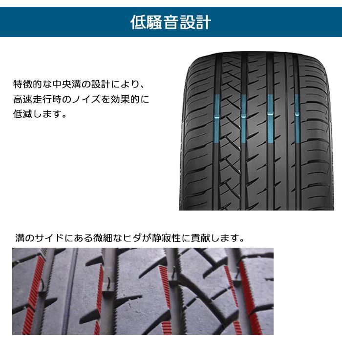 新品】225/45R19-94W FRONWAY EURUS08 ／19インチ 輸入サマータイヤ4本 ...