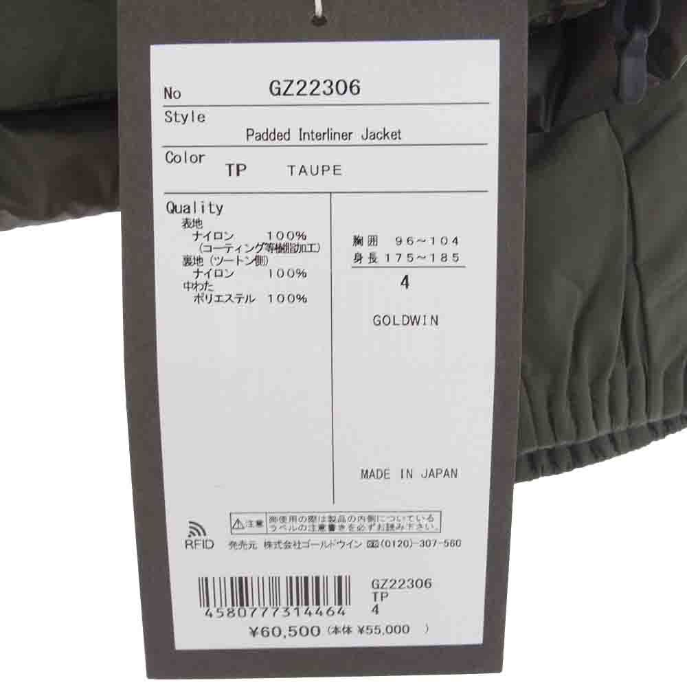 ゴールドウィン GOLDWIN ジャケット GZ22306 Padded Interliner Jacket