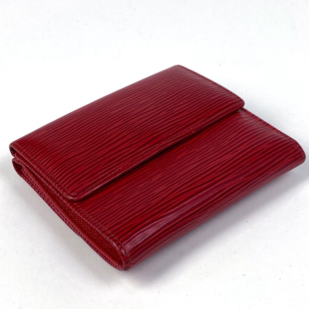 ルイヴィトン エピ ポルトモネビエ カルトクレディ 三つ折り財布 ブラック 黒 良品】ルイヴィトン エピ ポルトモネ ビエ カルトクレディ Wホック 黒