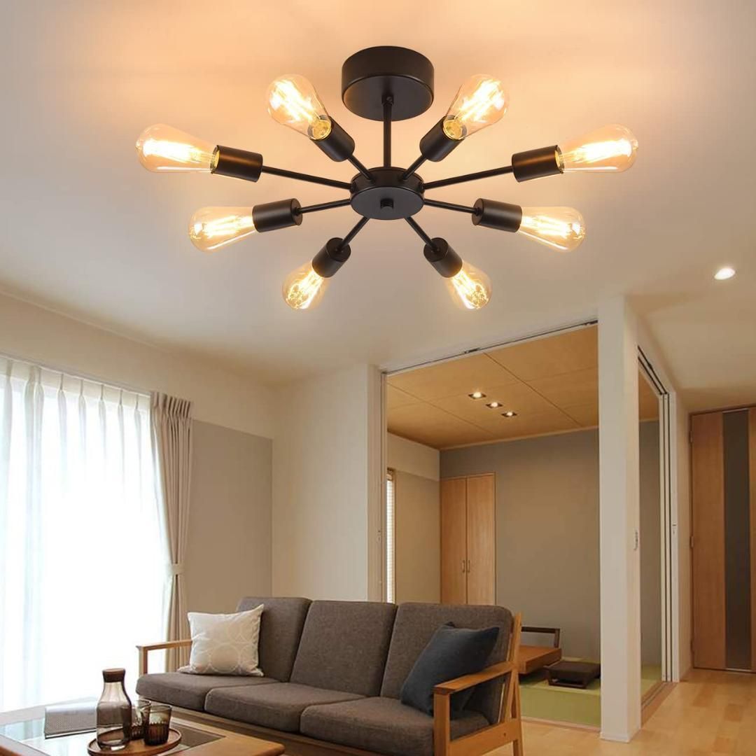ペンダントライト 8灯 シーリングライト 天井器具 LED電球対応