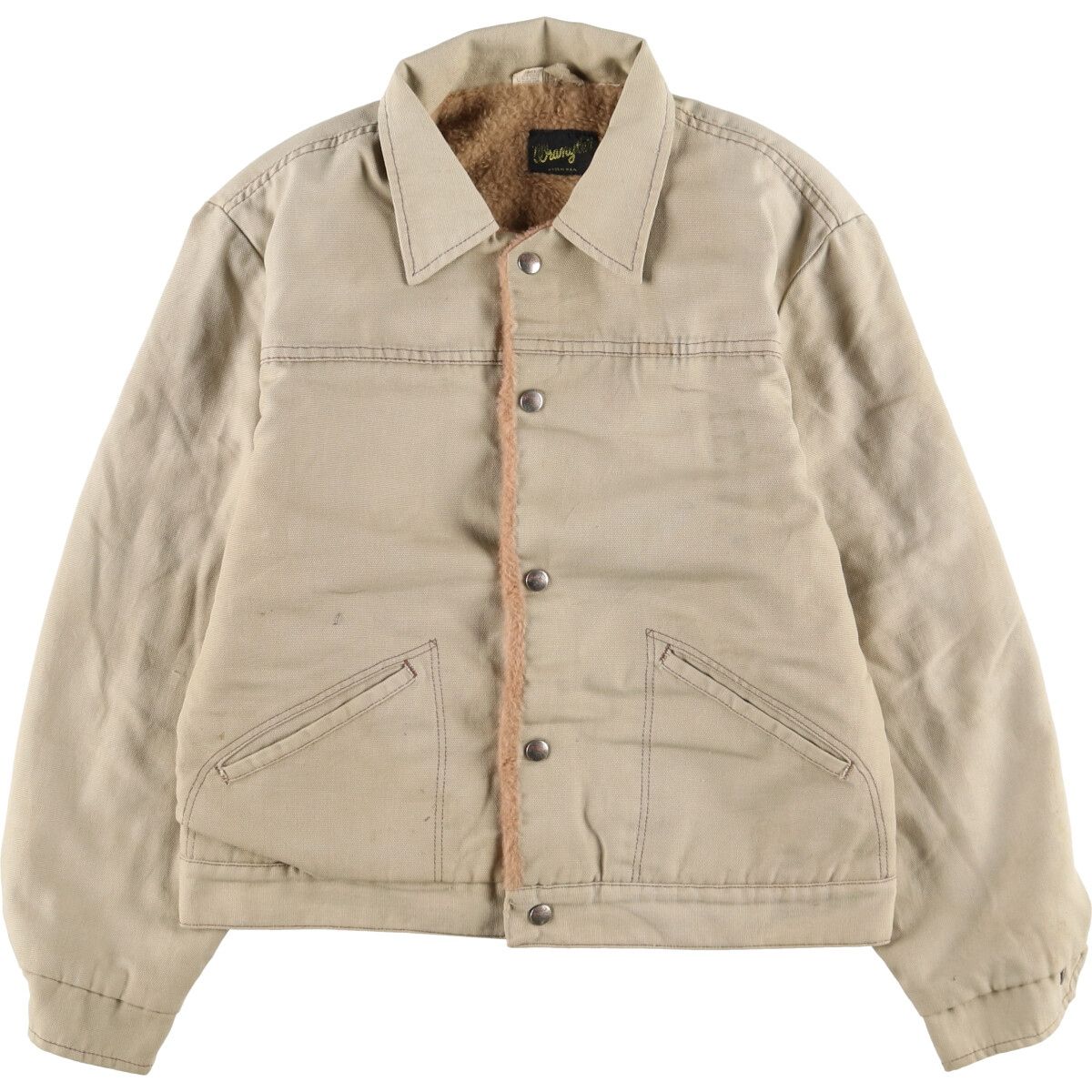古着 70年代 ラングラー Wrangler 黒タグ ボアジャケット USA製 メンズL相当 ヴィンテージ/eaa492222