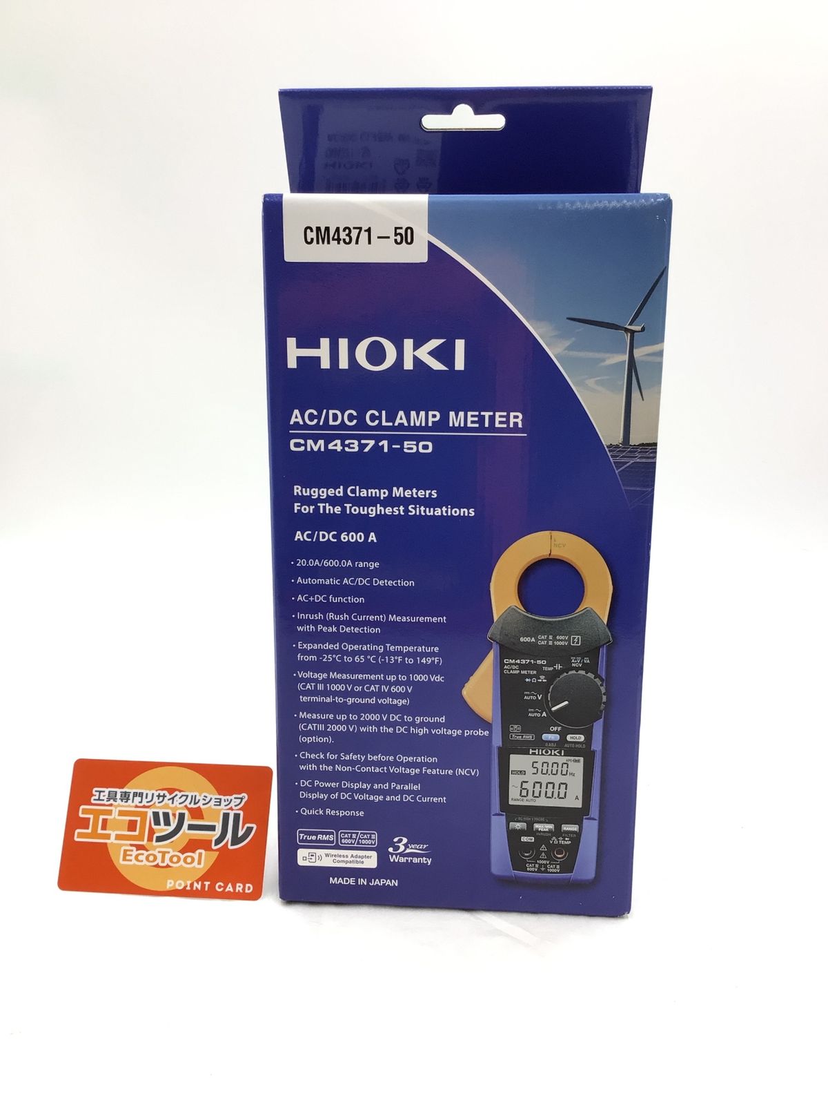 ♥ HIOKI|日置電機 AC|DCクランプメータ CM4371-50 IT8S65VITH7P エコツール半田店 M02