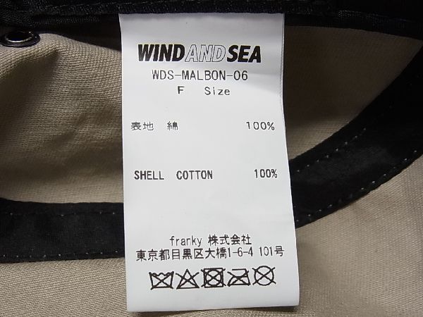 □新品□未使用□ WIND AND SEA ウィンダンシー コットン100％ 帽子