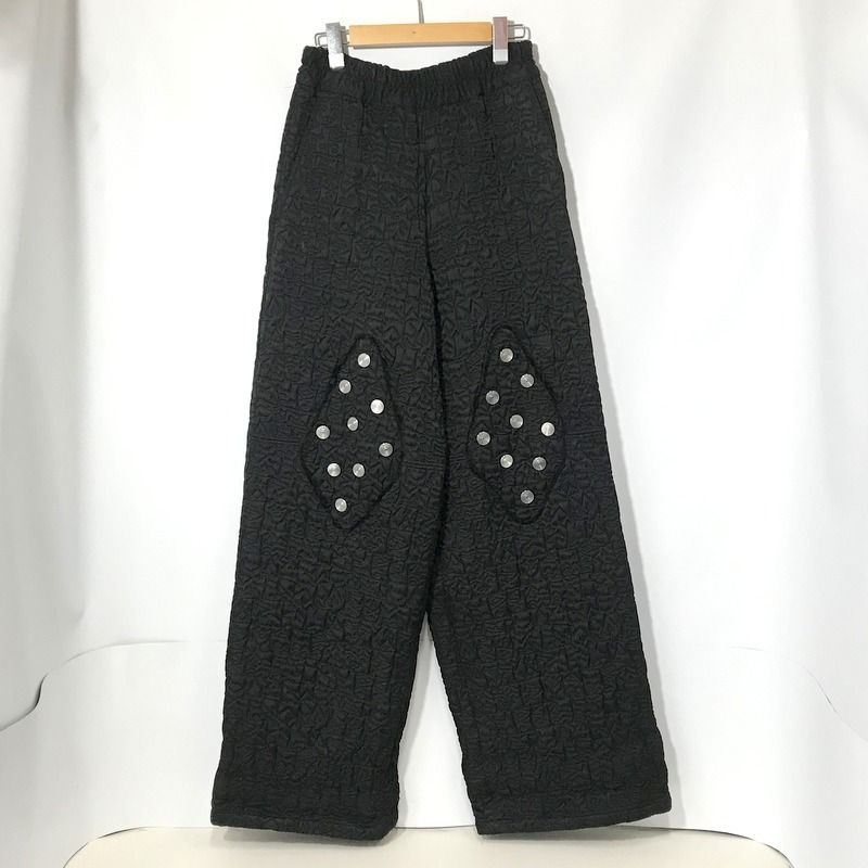 NAMACHEKO Black Azor Lounge Pants 美品 リラックス パンツ ラウンジパンツ ワイド 古着 サイズ36 S相当 ナマチェコ ボトムス A11319
